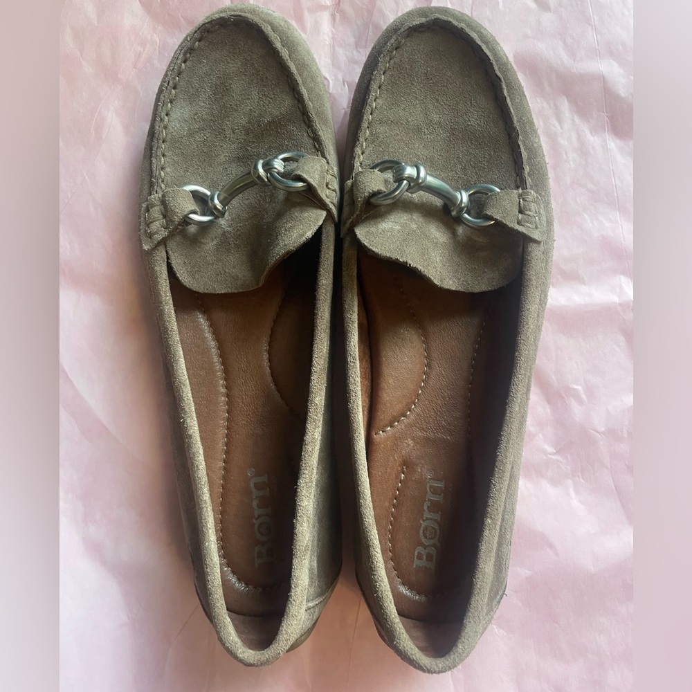 Born Brown Loafers Size 7M